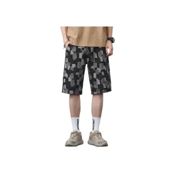 Tonlion Denim Shorts Men's Black