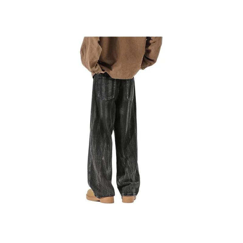 JASONWOOD Cowboy On The Run Jeans Unisex Distressed Gray-1