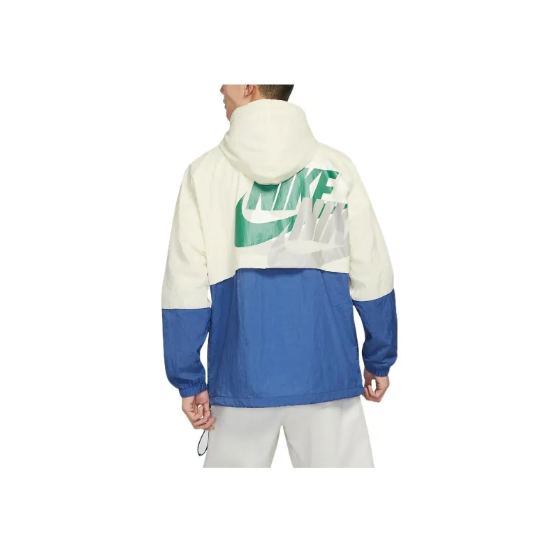 Nike Sportswear Lightweight Retro Colorblock Logo Print Woven Jacket-3