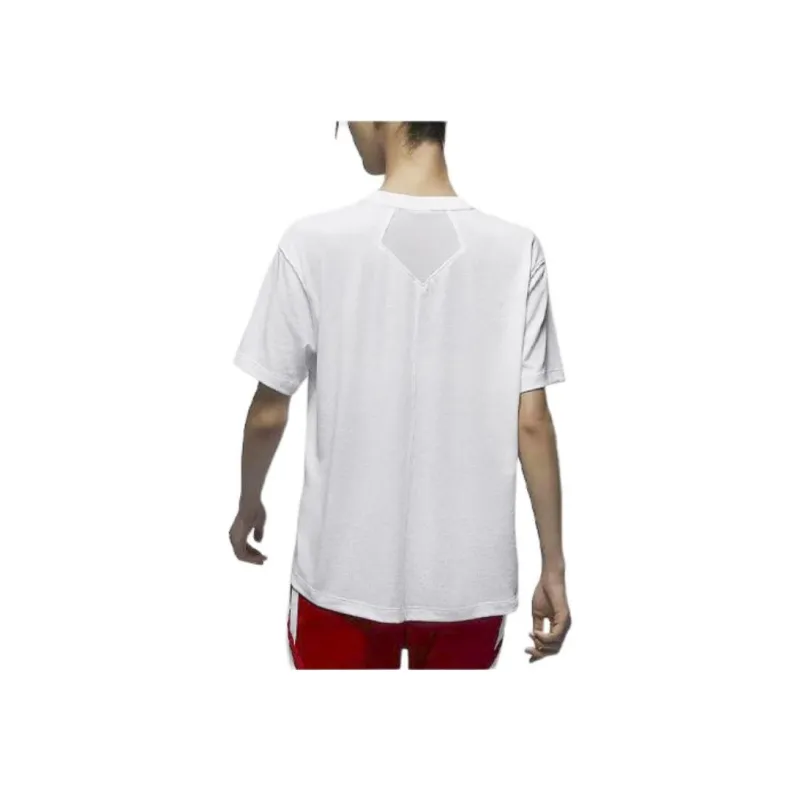 Jordan Drop Shoulder Sleeve T Shirt Women's White-2