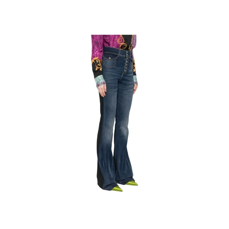 VERSACE JEANS COUTURE Panelled Flared Jeans-2