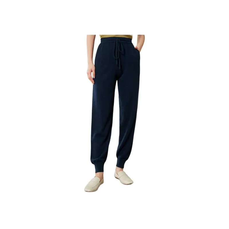 MIHUANG Casual Pants Women's Navy Blue-0