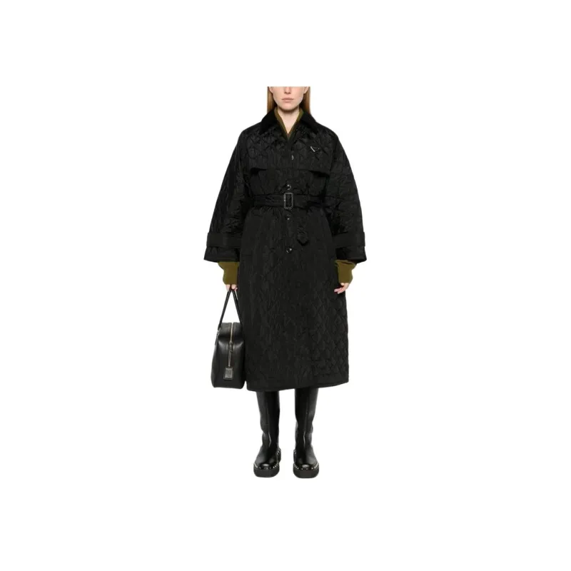 PRADA Re Nylon FW24 Puffer Jacket Women's Black-1