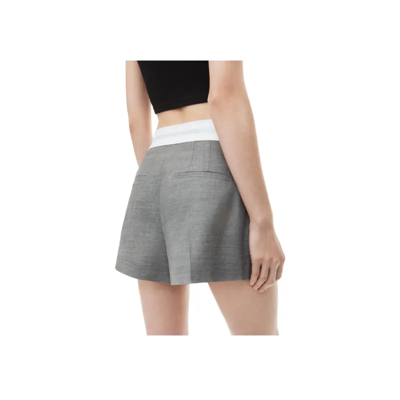 Alexander Wang High Waist Pleated Shorts-2