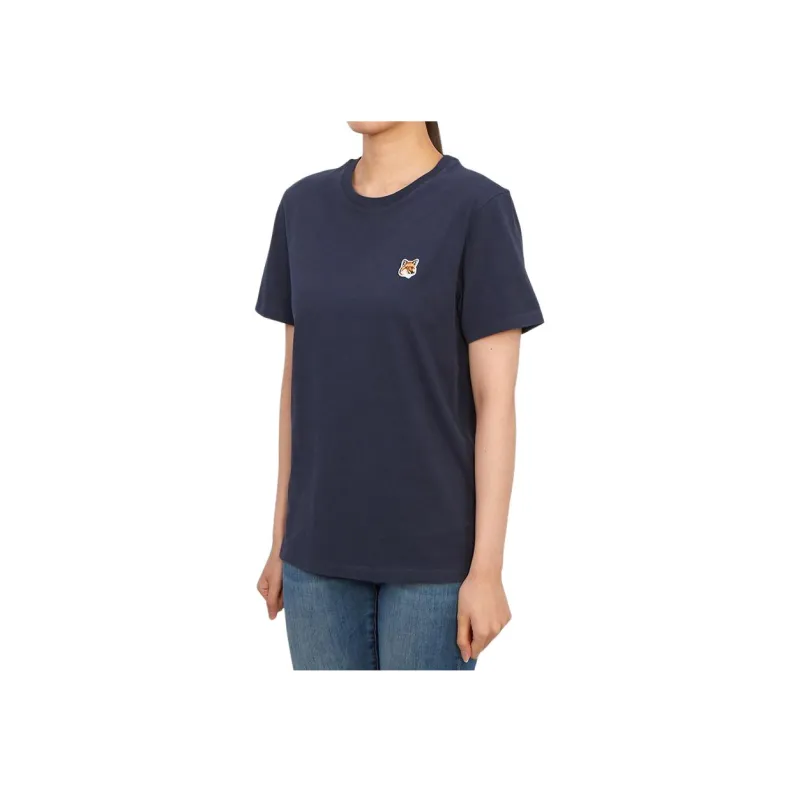 Maison Kitsune Fox Head Patch Crewneck T Shirt-3