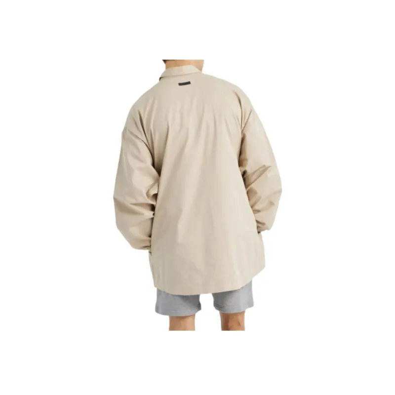 Fear Of God Essentials Core Collection Cotton Twill Overshirt-3
