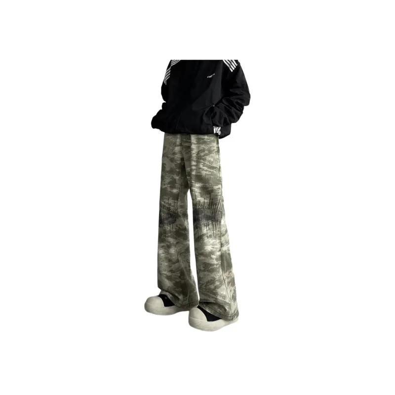 PAINT STAIN Jeans Unisex Camouflage-11