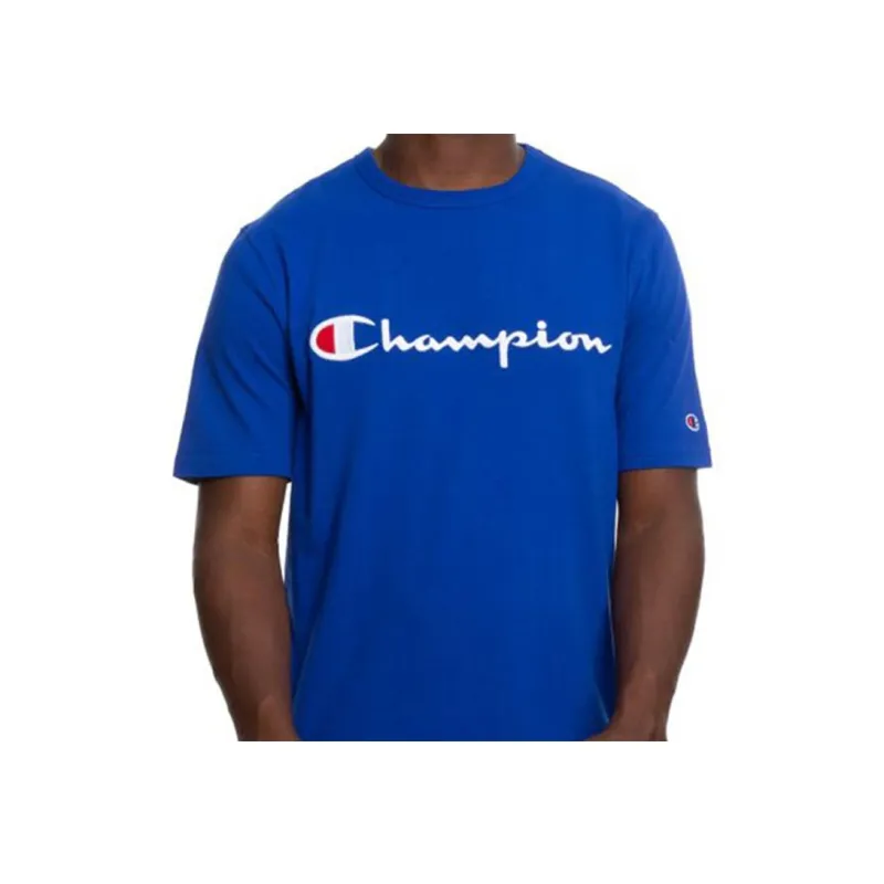 Champion T Shirt US Version Unisex Royal Blue-2
