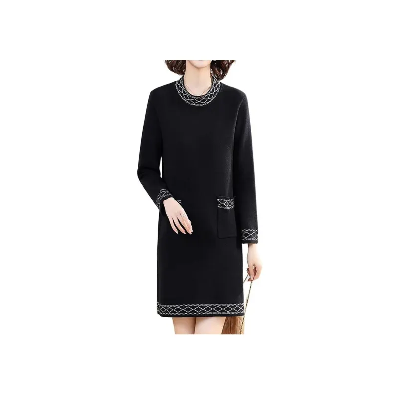 Mapping Long Sleeved Dresses Women's-0