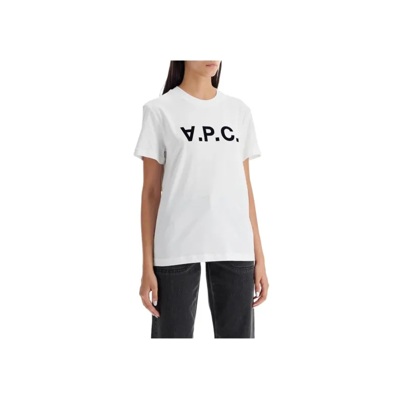 A.P.C Logo Printed Crew Neck T-Shirt-2