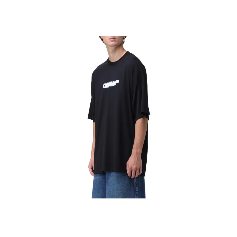 OFF-WHITE Blurred Logo-print Cotton T-shirt-2