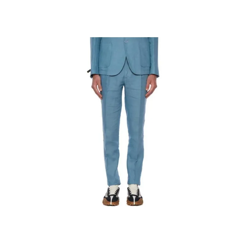 DANIELE ALESSANDRINI Casual Pants Men's Blue-3