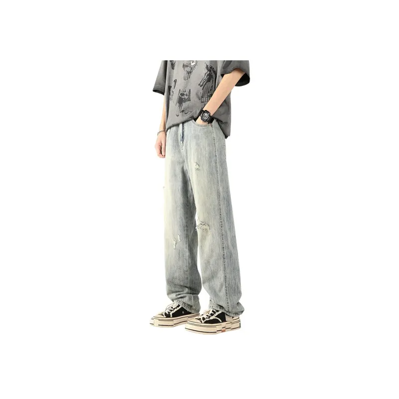 RENBEN Jeans Unisex Washed Color-0