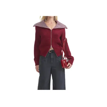 Self portrait Oversized Zipped Cardigan