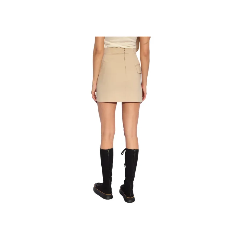 MaxMara Casual Short Skirts Women's Beige-3