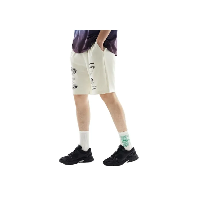 H&M Casual Shorts Men's White/Rick And Morty-1