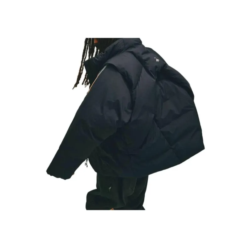 adidas originals X HAMCUS FW23 Hooded Zip-Up Down Jacket Black-4