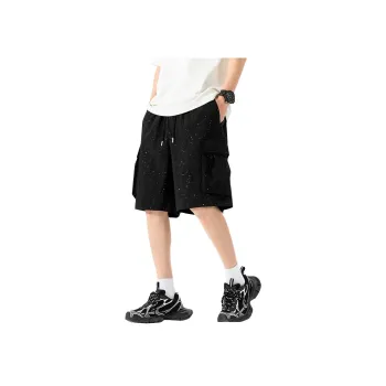 HCHUICHENG Cargo Shorts Unisex Black