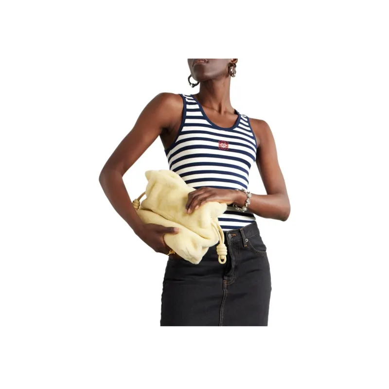 LOEWE Anagram Tank Top 'White/Navy'-3