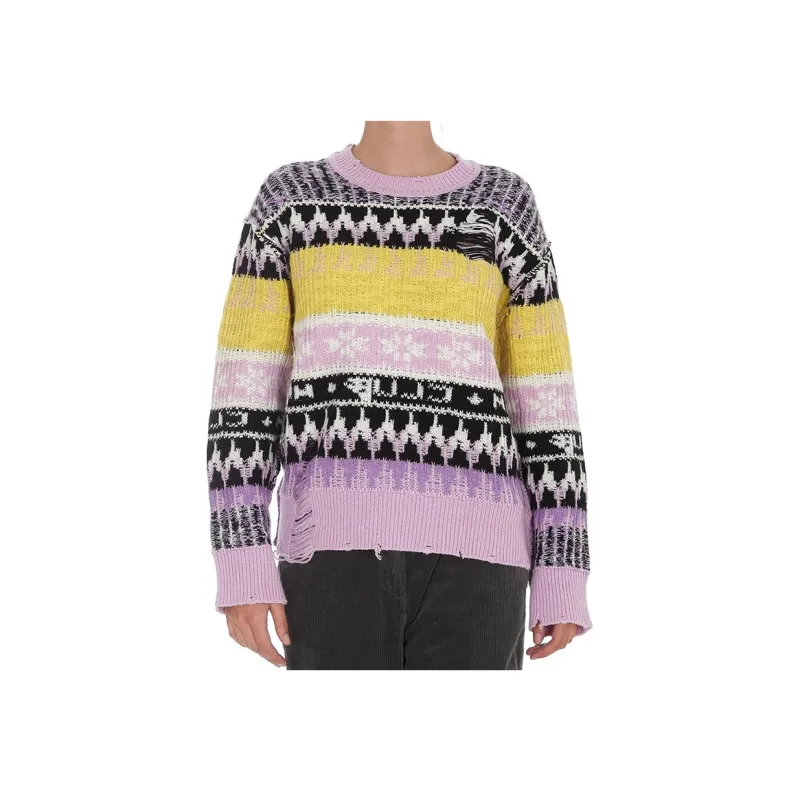 MSGM FW21 Loose Fit Sweater Women's Multicolor-2