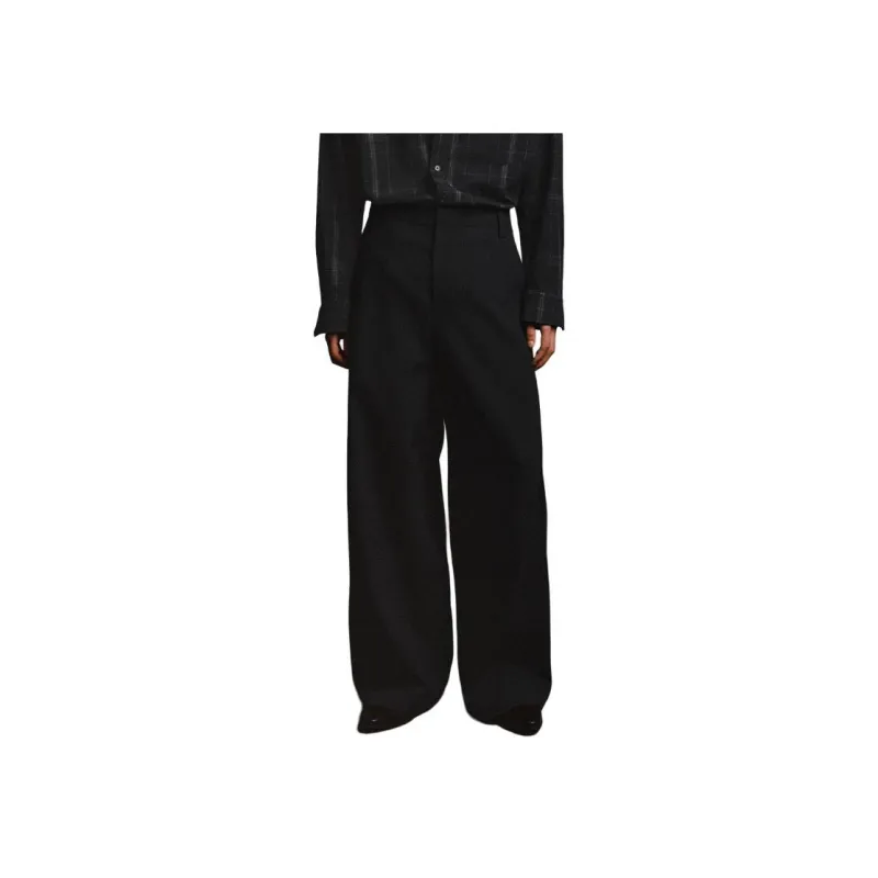 OPICLOTH Casual Pants Unisex Black-0
