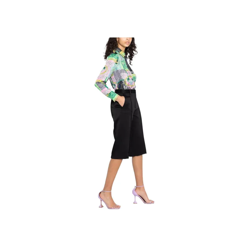 VERSACE Casual Shorts Women's Black-3