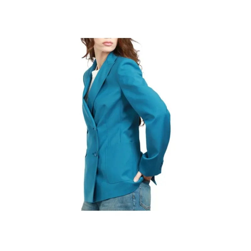 MaxMara Double Breasted Long Sleeved Blazer-4