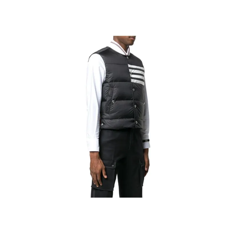 THOM BROWNE Vests Men Black-3
