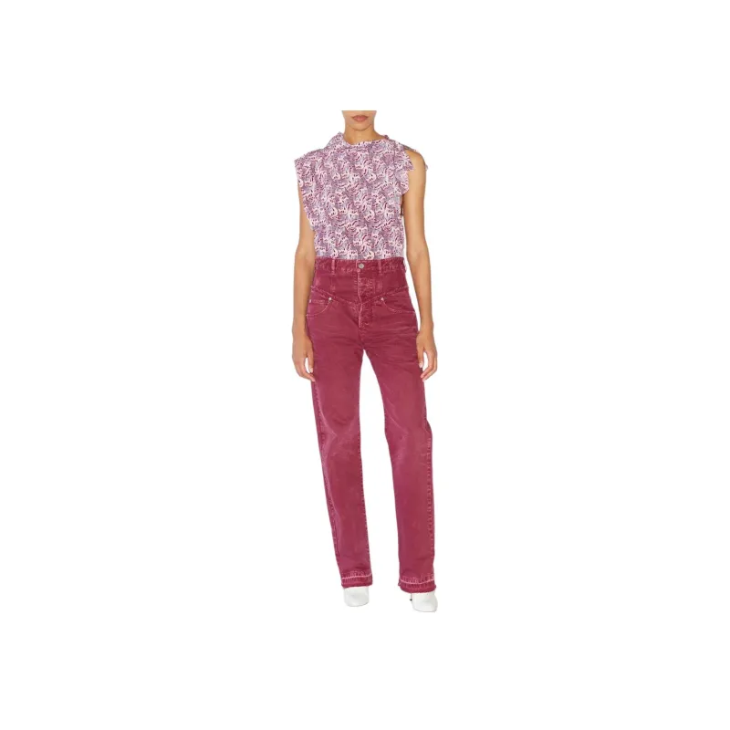 ISABEL MARANT Jeans Women's Burgundy-1