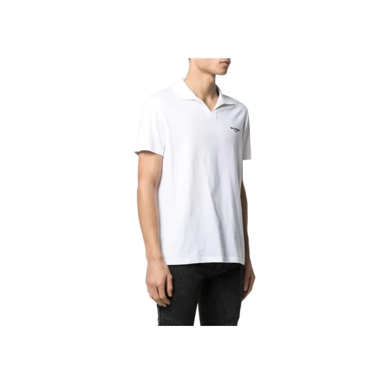 BALMAIN Polo Shirts Men White-2