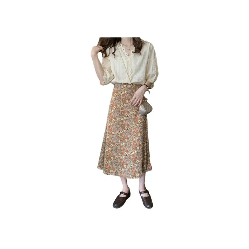 Oudifu Shirt Matching Set Women's-0
