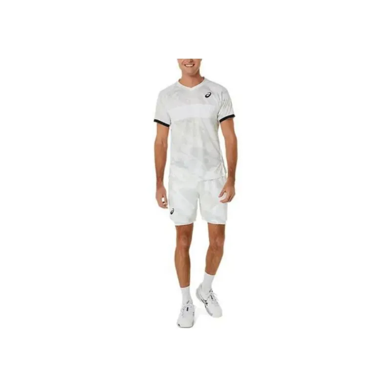 Asics Match Graphic Ss Top T Shirt Men's Gray-1