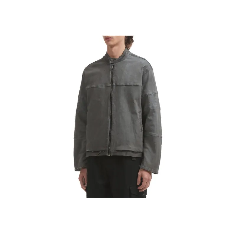Izzue Band collar Cotton Jacket-8