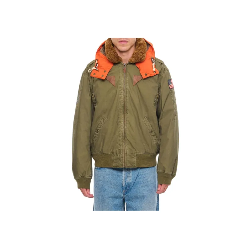 Polo Ralph Lauren Contrast Hooded Bomber Jacket-2