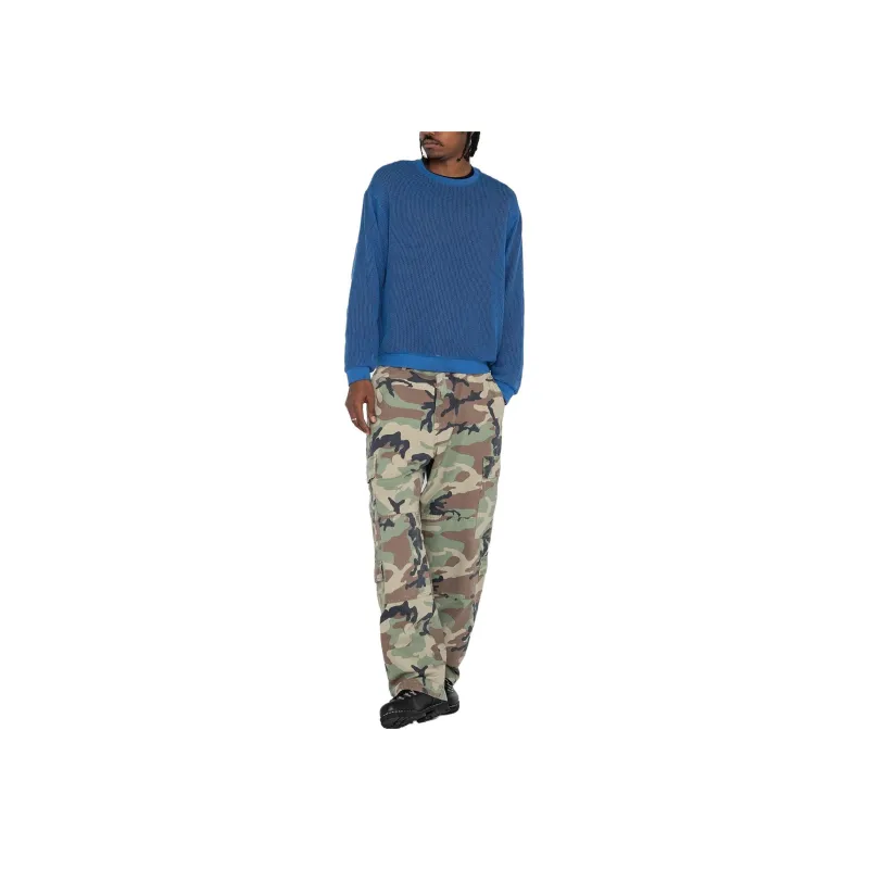 Stussy Cotton Mesh Long Sleeve Crew Top-25