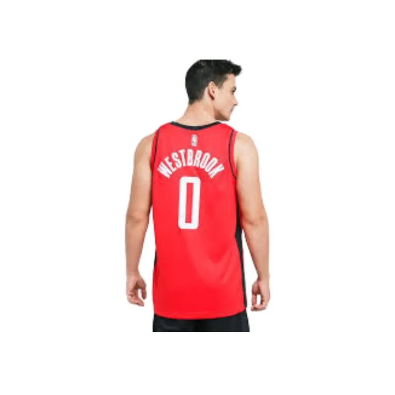 Nike Basketball Jersey Men's Red-4