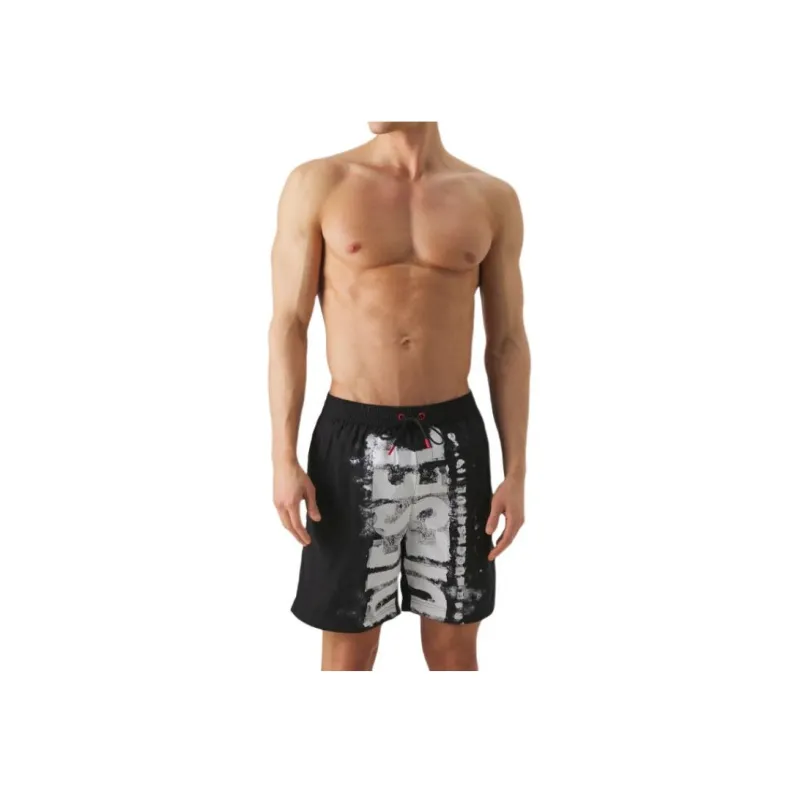 DIESEL Bmbx Powel 47.5 Board Shorts With Blotchy Logo-3