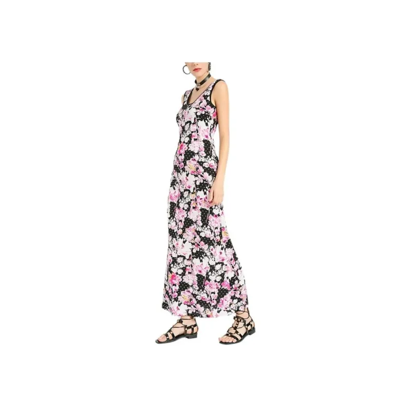 BESIONIA SS24 Sleeveless Dress Women's Pink Floral-1