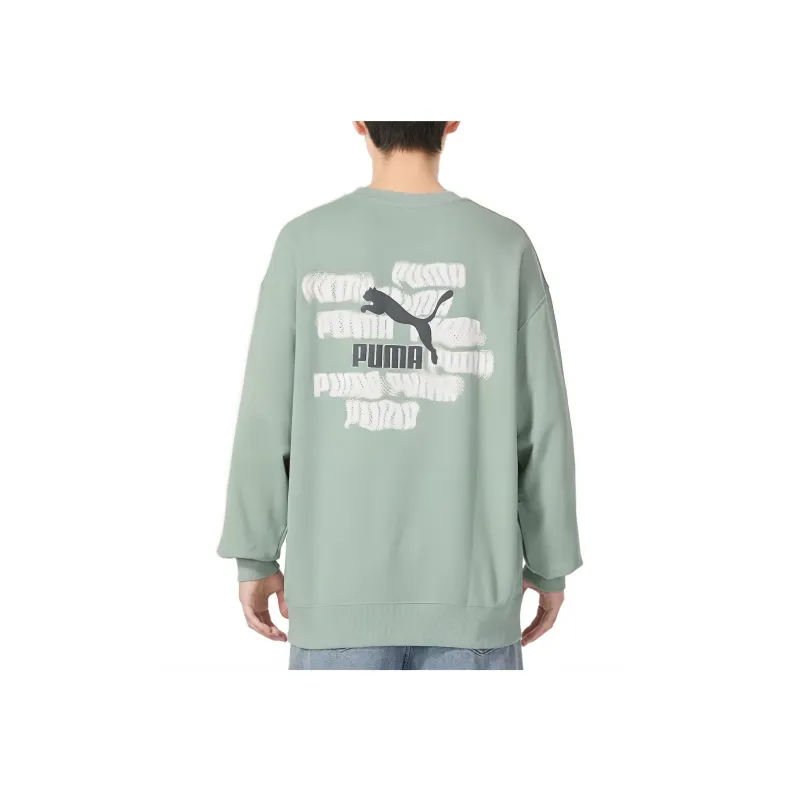 PUMA CLASSICS Sweatshirt Men's Green-2