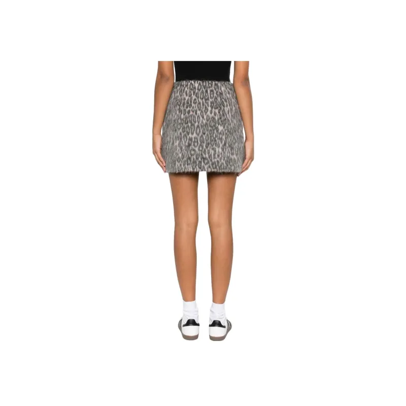 MSGM Casual Short Skirts Women's Gray-2
