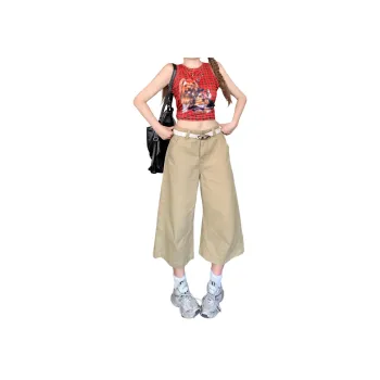 Wen Shan Denim Shorts Women's Khaki