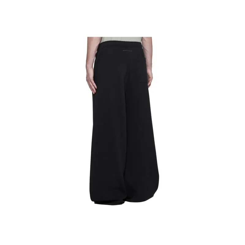 MM6 Maison Margiela Numeric Printed Wide Leg Track Pants-3
