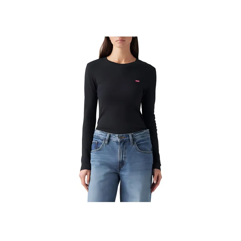 Levis T Shirts Women's Black-1