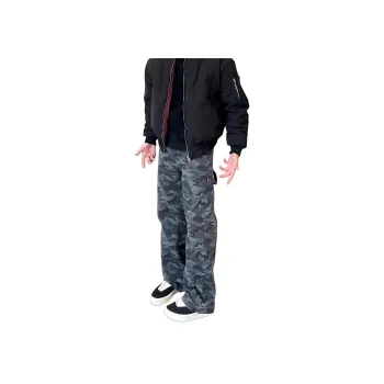 Menglaini Jeans Unisex Camouflage