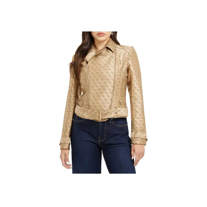 GUESS Jackets Coats Women's Yellow-1