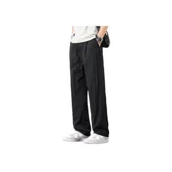 Menglaini Casual Pants Unisex Black