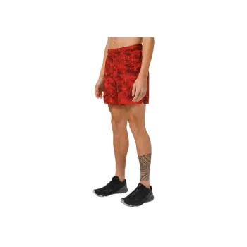 Lululemon Surge Sports Shorts Men's Bright Red Mixed Color