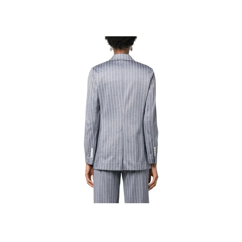 Circolo 1901 Pinstripe pattern Double breasted Blazer-3