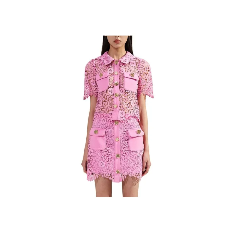 Self portrait Shirts Women's Pink-3