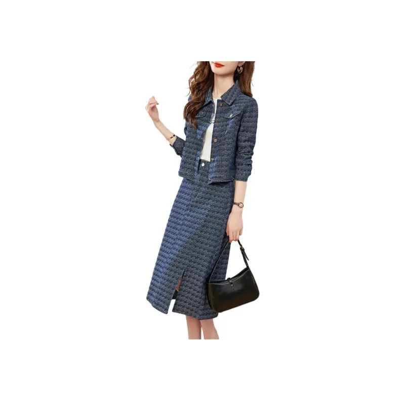 XWI Skirt Set Women's Denim Blue-4